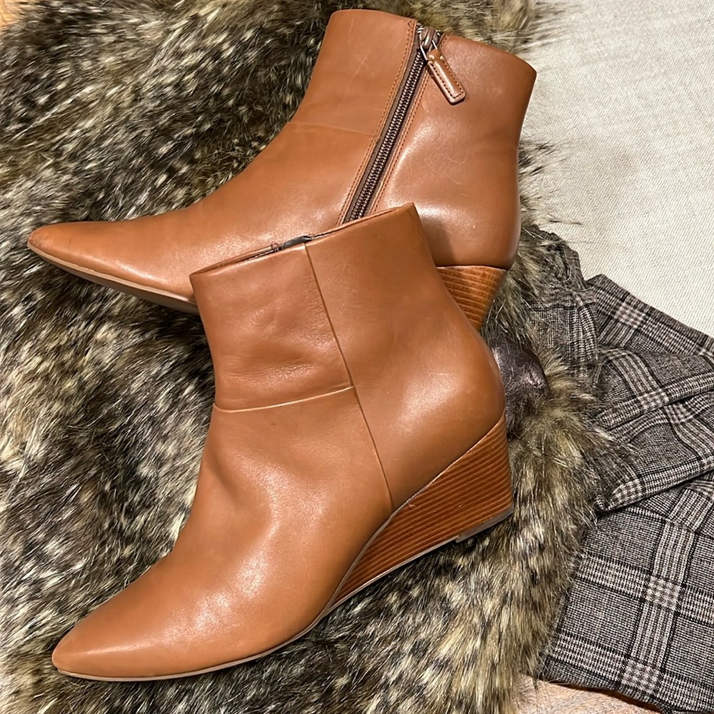 Cole Haan Tan Ankle Boots